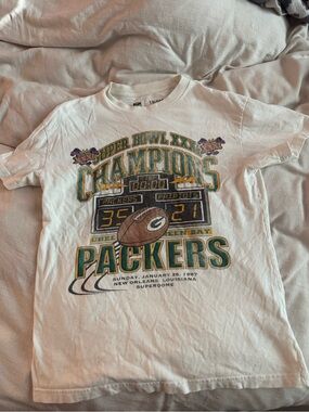 NFL Green Bay Packers White Super Bowl XXXI Champions Tee